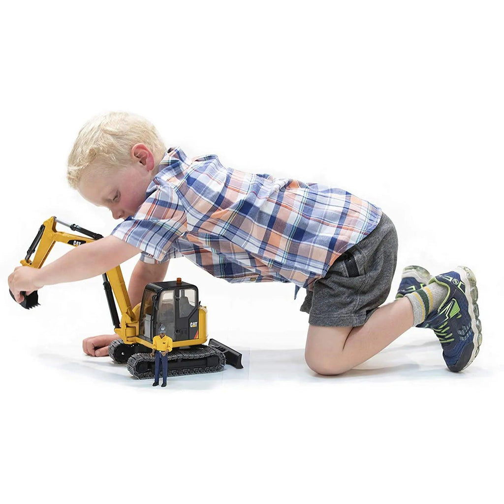 BRUDER Cat® Mini Excavator with Worker - TOYBOX Toy Shop