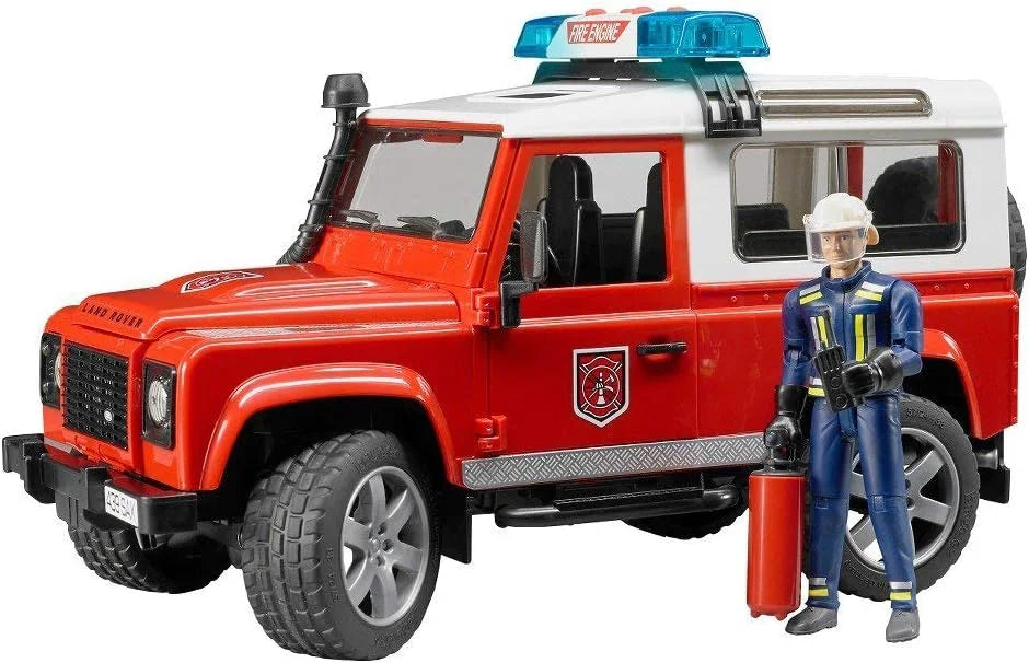 Bruder Land Rover Defender Station Wagon Fire Department - TOYBOX Toy Shop