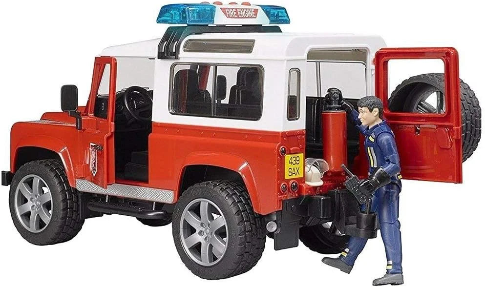 Bruder Land Rover Defender Station Wagon Fire Department - TOYBOX Toy Shop