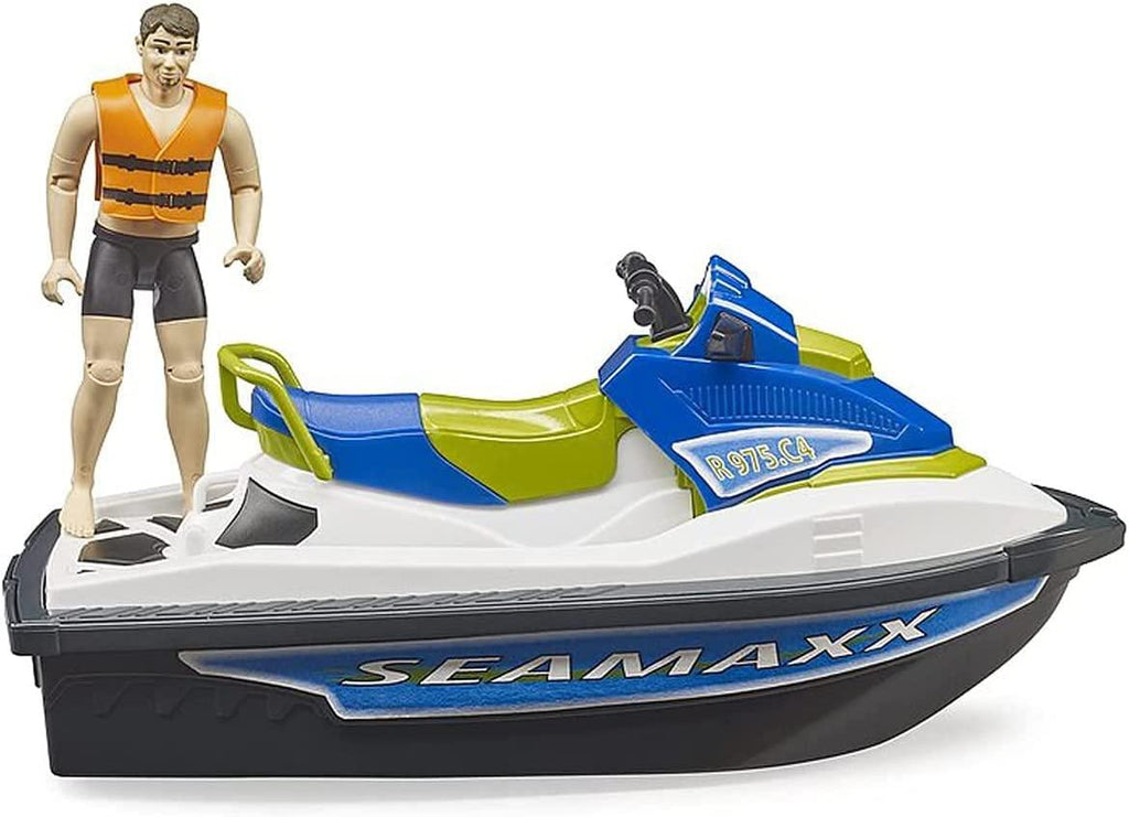 BRUDER Personal Watercraft Jet Ski including Rider - TOYBOX Toy Shop