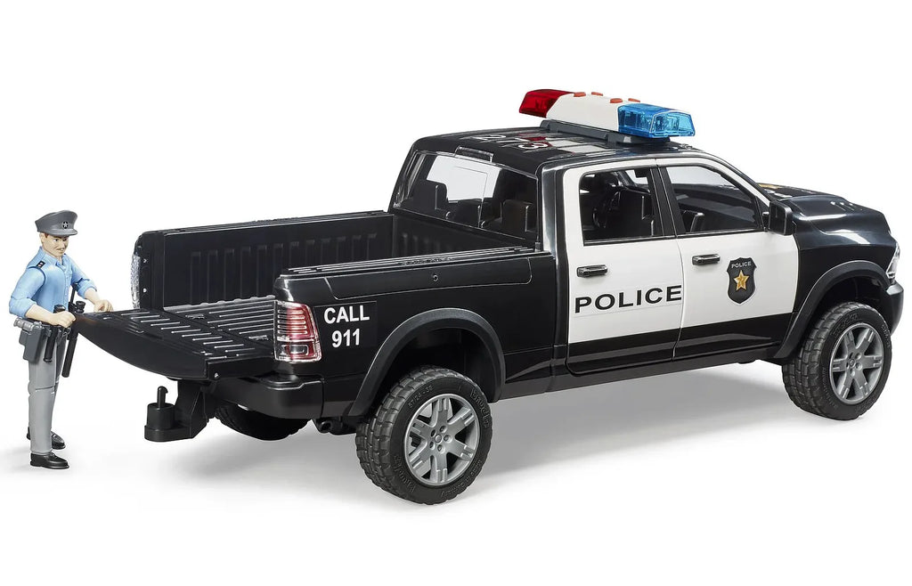 BRUDER RAM 2500 Police Pick-Up Truck with Police Officer - TOYBOX Toy Shop