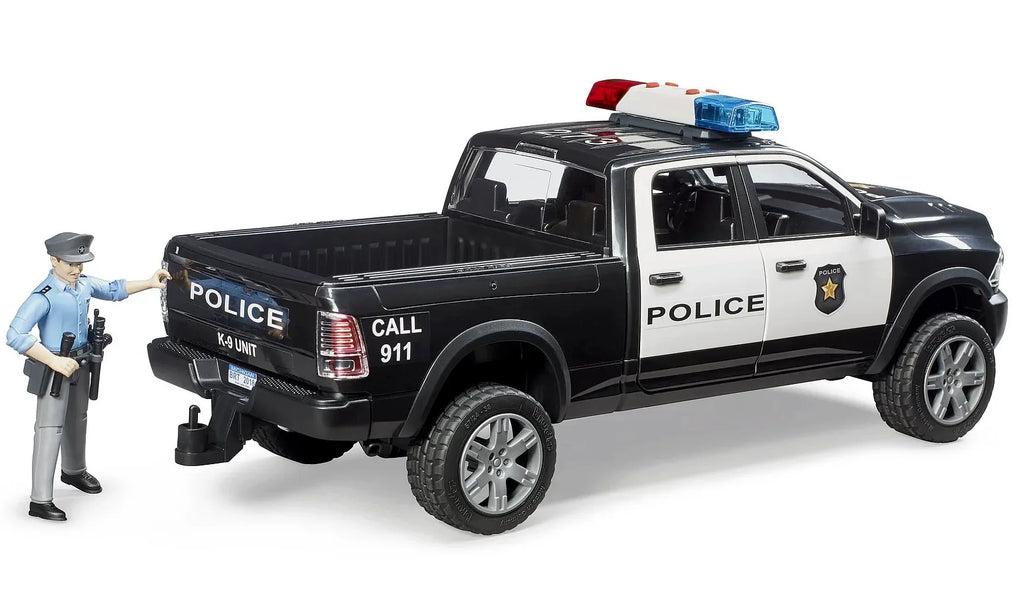 BRUDER RAM 2500 Police Pick-Up Truck with Police Officer - TOYBOX Toy Shop