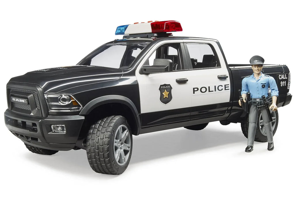 BRUDER RAM 2500 Police Pick-Up Truck with Police Officer - TOYBOX Toy Shop