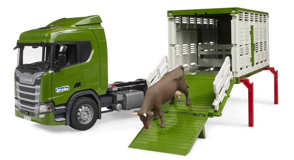 BRUDER SCANIA Super 560R Cattle Transportation Truck - TOYBOX Toy Shop