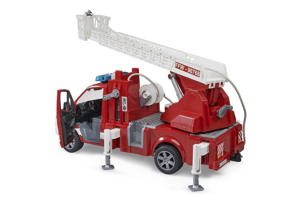 BRUDER Sprinter Fire Service With Turntable Ladder, Pump And Light & Sound Module - TOYBOX Toy Shop