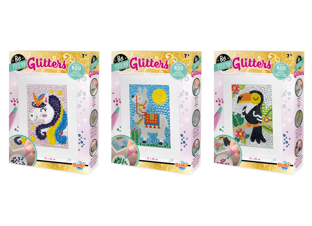 BUKI Be Teens Glitters Animal Diamond Embroidery - Assortment - TOYBOX Toy Shop