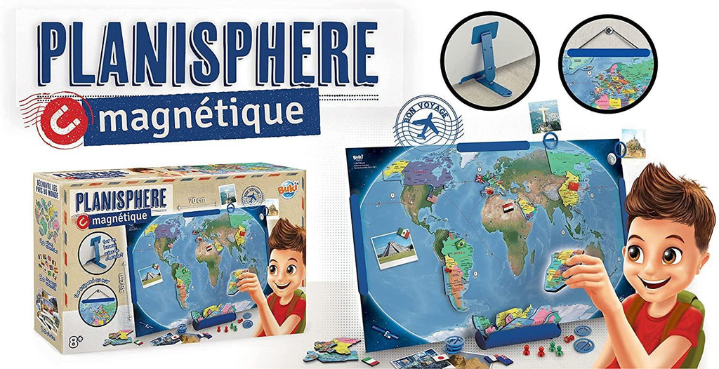 BUKI France 7346 Magnetic Planisphere - TOYBOX Toy Shop