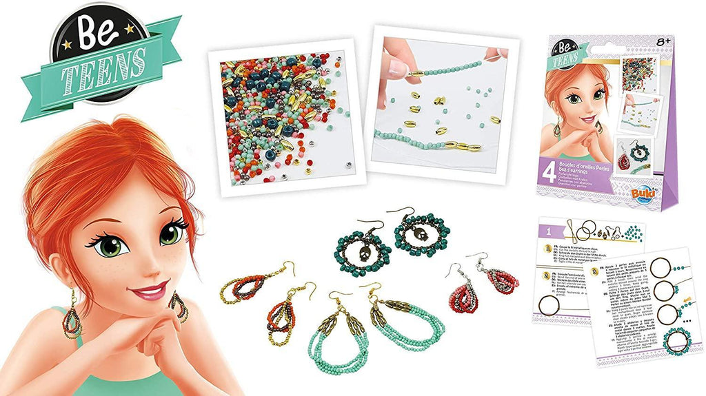 BUKI France BE306 Be Teens Bead Earrings - TOYBOX Toy Shop