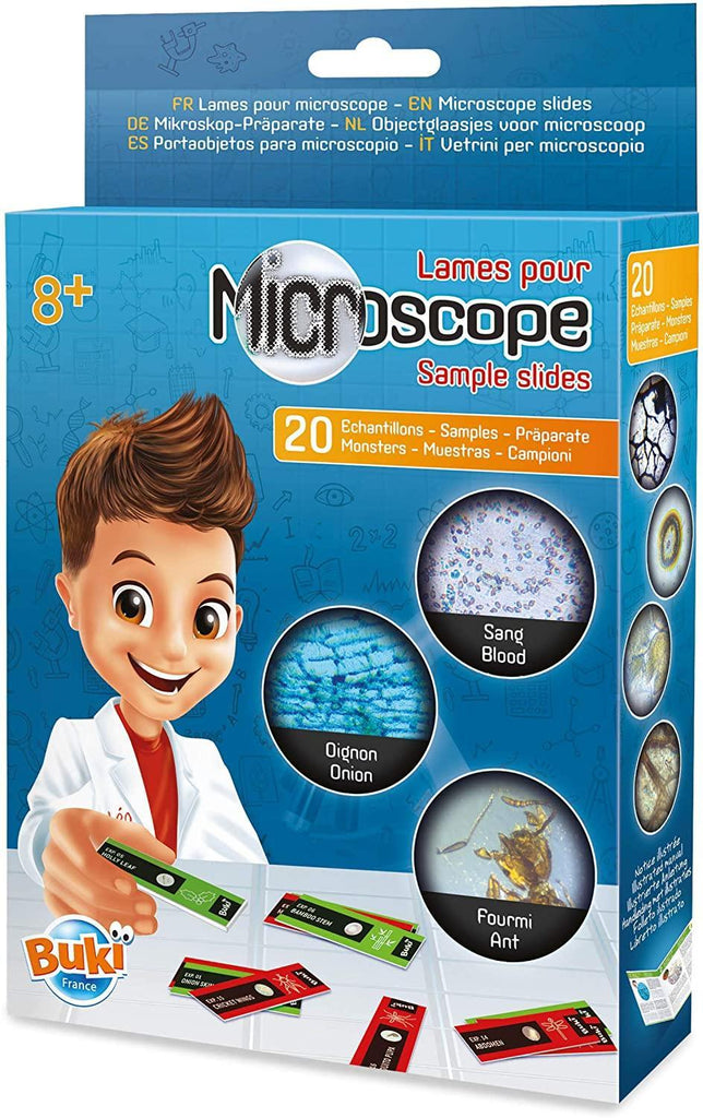 BUKI France MR001 Microscope Sample Slides - TOYBOX Toy Shop
