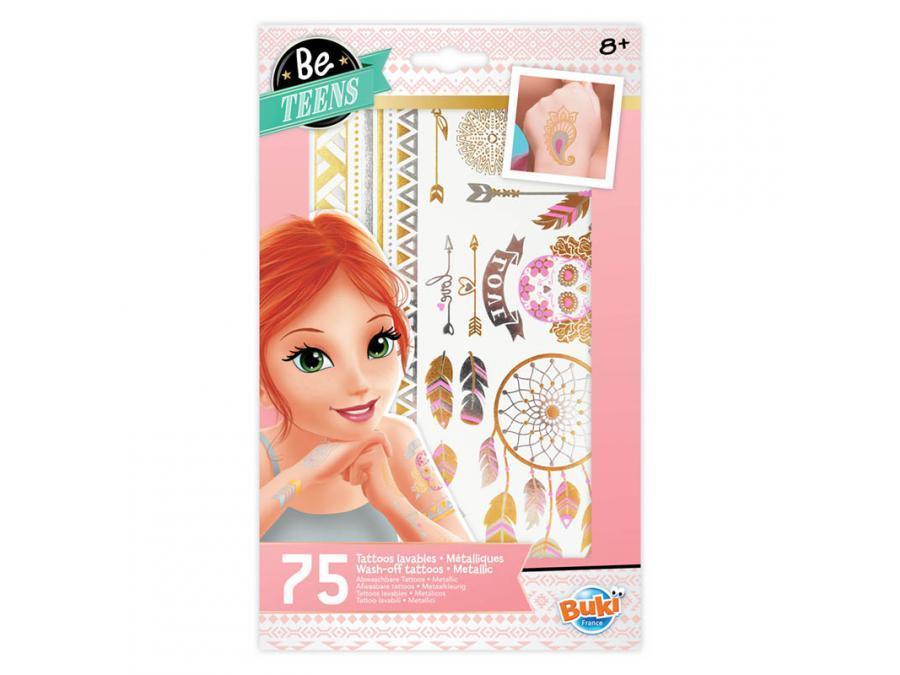 BUKI France TA001 - 75 Assorted Tattoos - TOYBOX Toy Shop