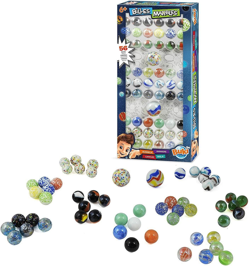 BUKI France - Box of 56 Marbles - TOYBOX Toy Shop