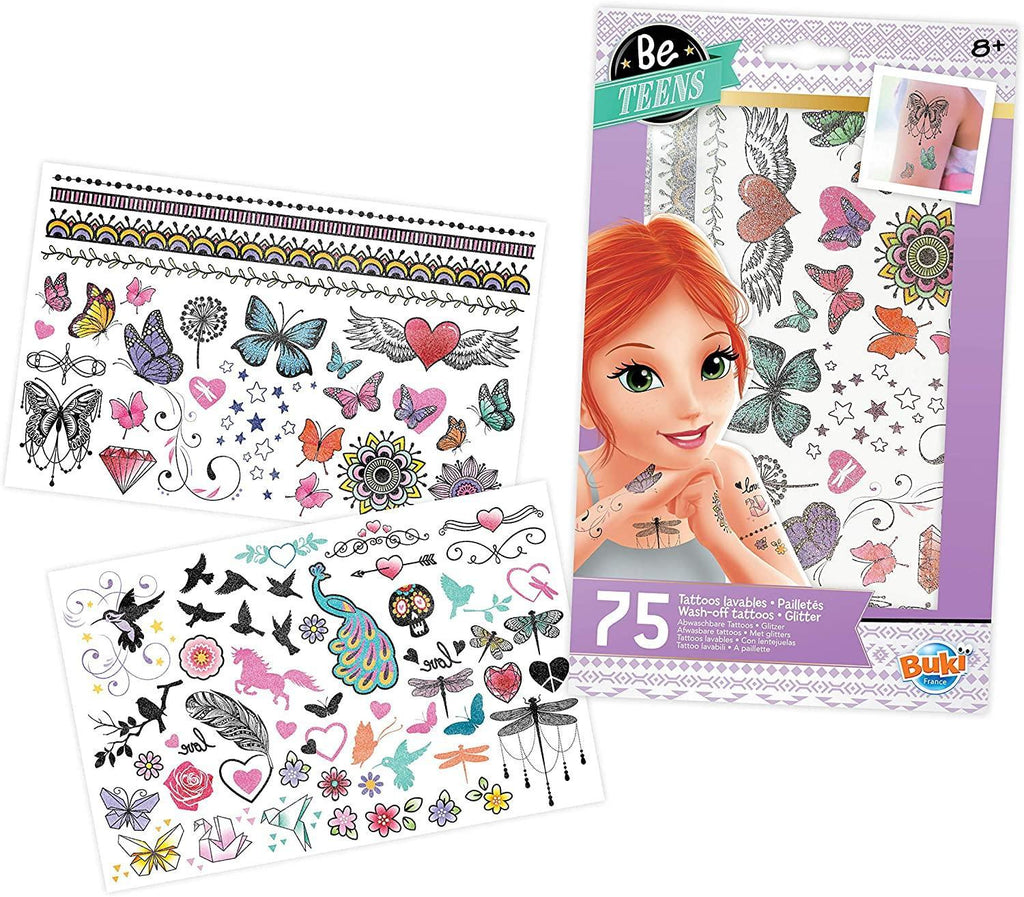 Buki Washable Tattoos - Glitter - TOYBOX Toy Shop