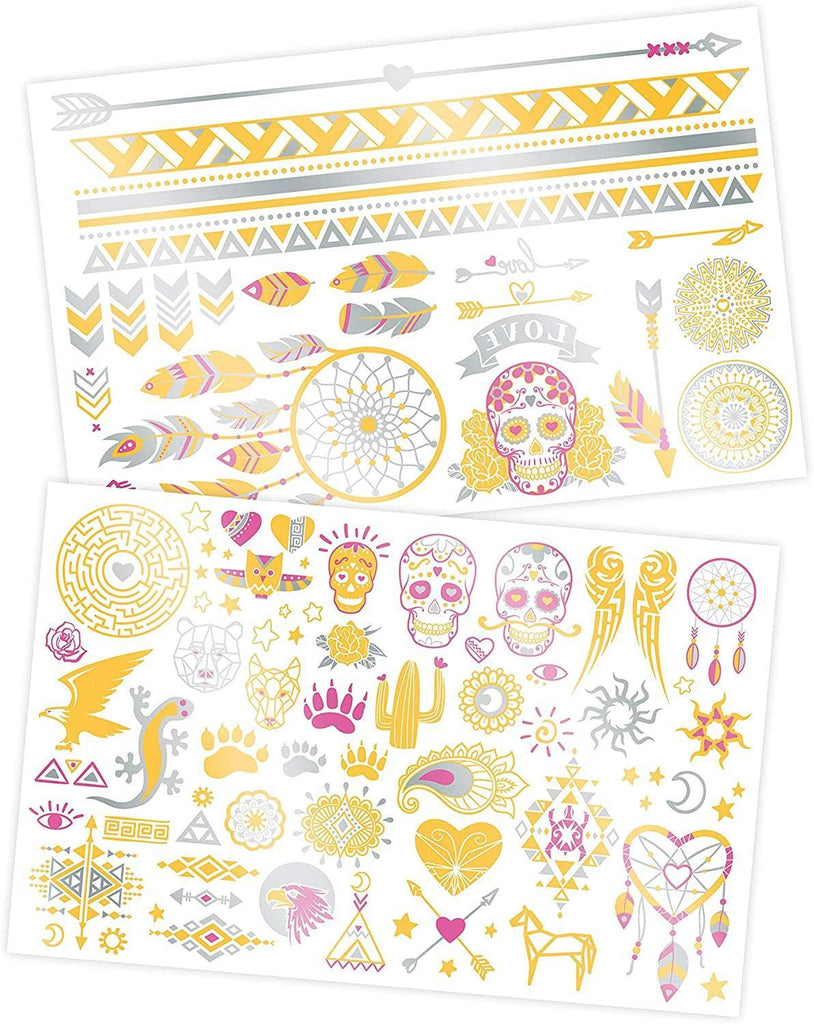 Buki Washable Tattoos - Metallic - TOYBOX Toy Shop