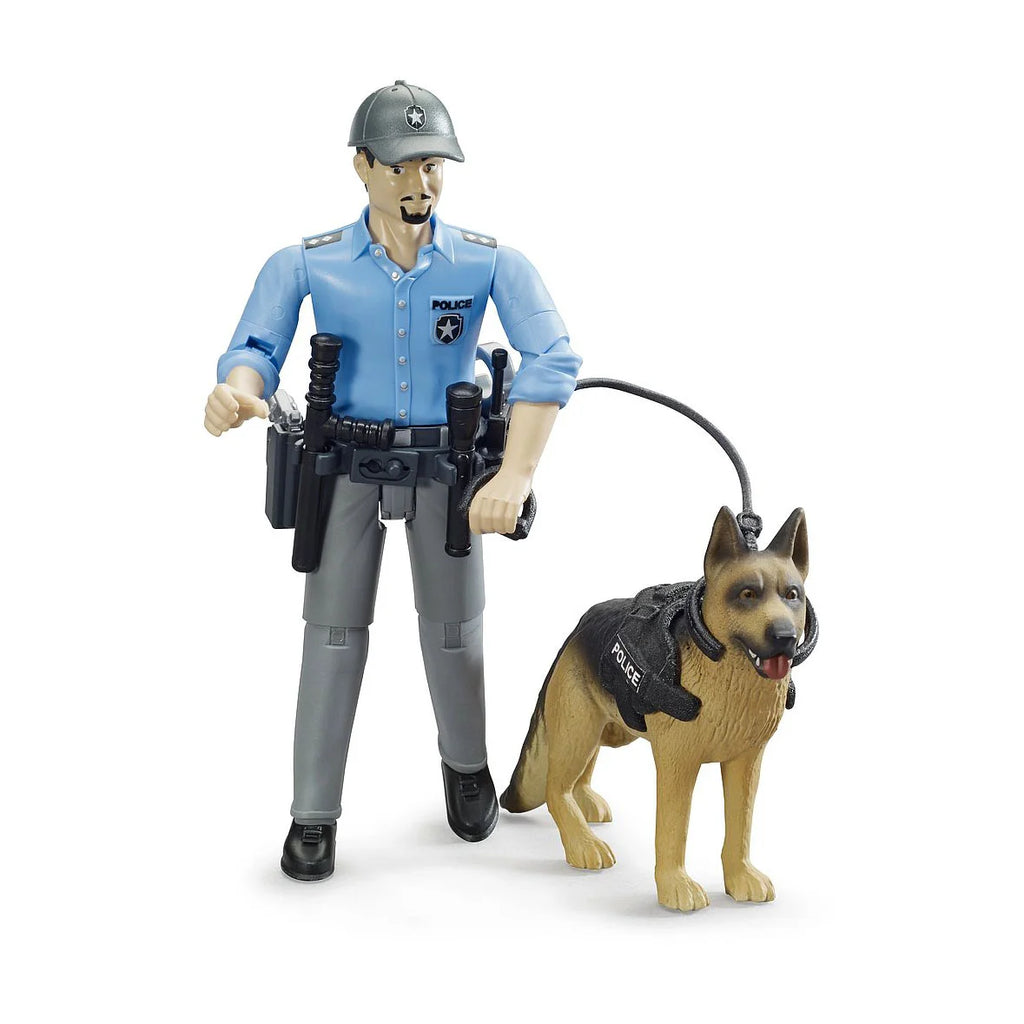 Bworld Police Officer with Dog - TOYBOX Toy Shop