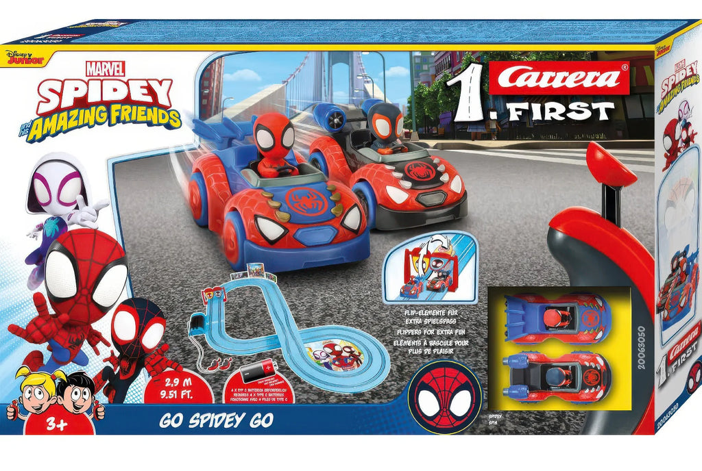 Carrera First Spidey Web Spinners Race Track 2.4m - TOYBOX Toy Shop