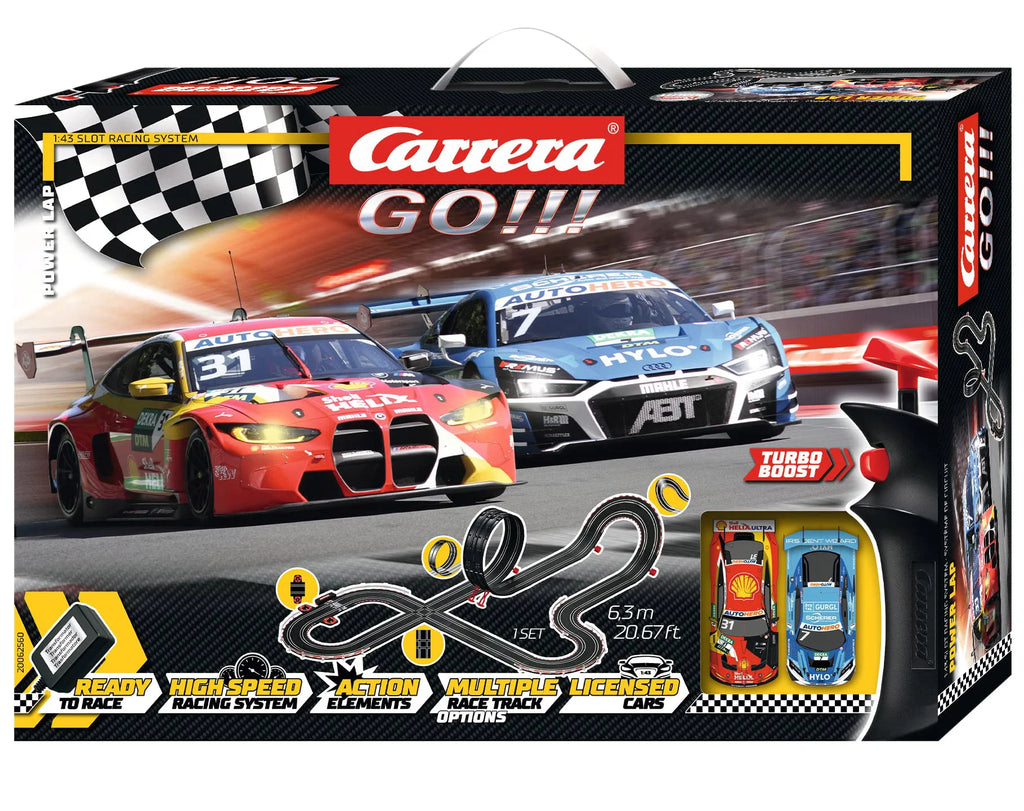 Carrera Go!!! DTM Power Lap Slot Car Racing Toy Set - TOYBOX Toy Shop