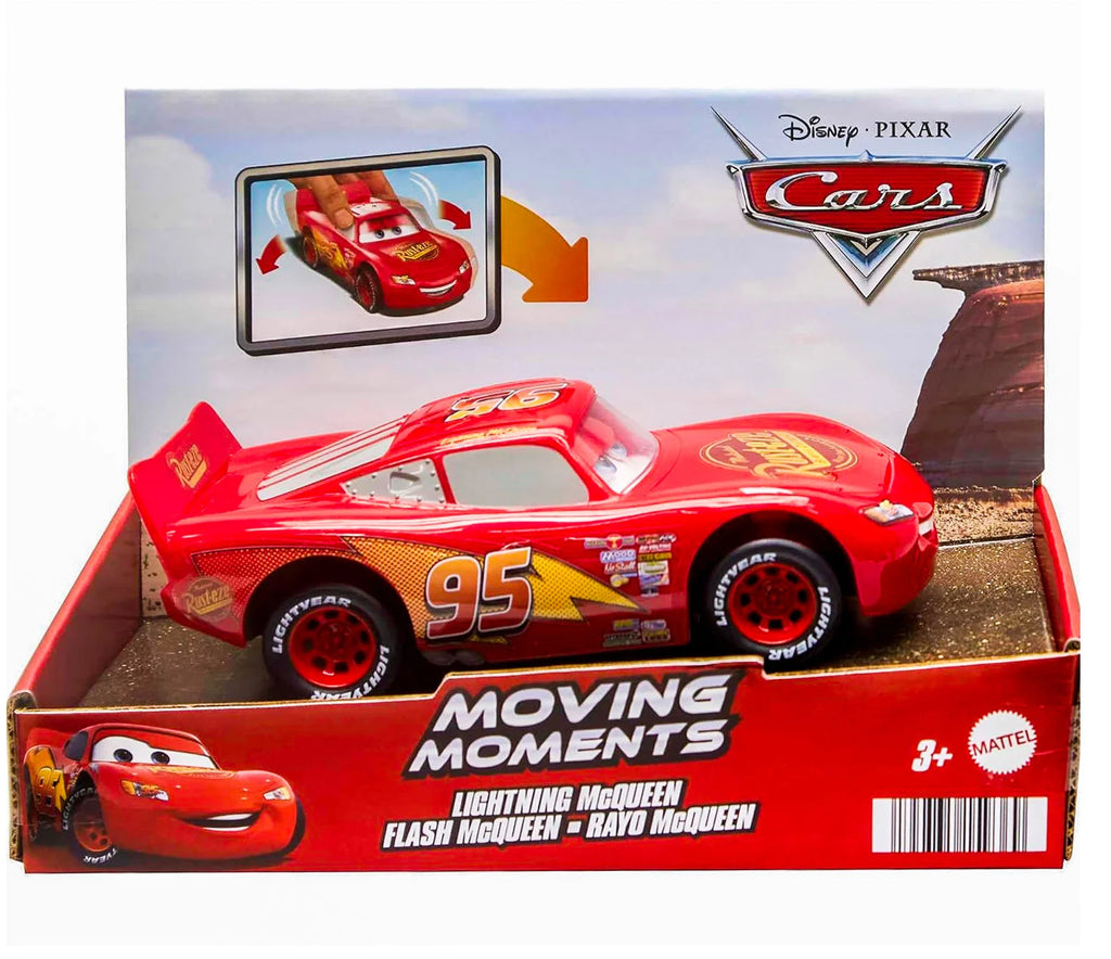 CARS Moving Moments Lightning McQueen Racing Car - TOYBOX Toy Shop