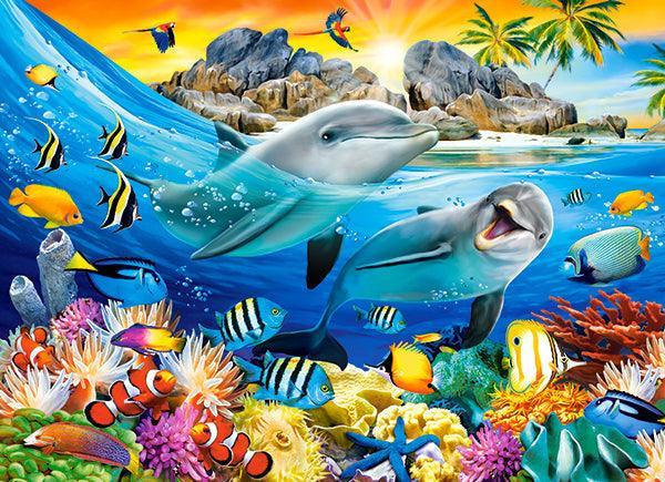 Castorland 100 Piece Jigsaw Puzzle - Dolphins in the Tropics - TOYBOX Toy Shop