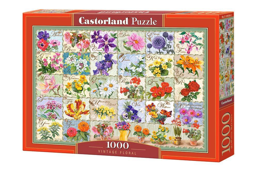 Castorland 1000 Piece Jigsaw Puzzle - Vintage Floral - TOYBOX Toy Shop