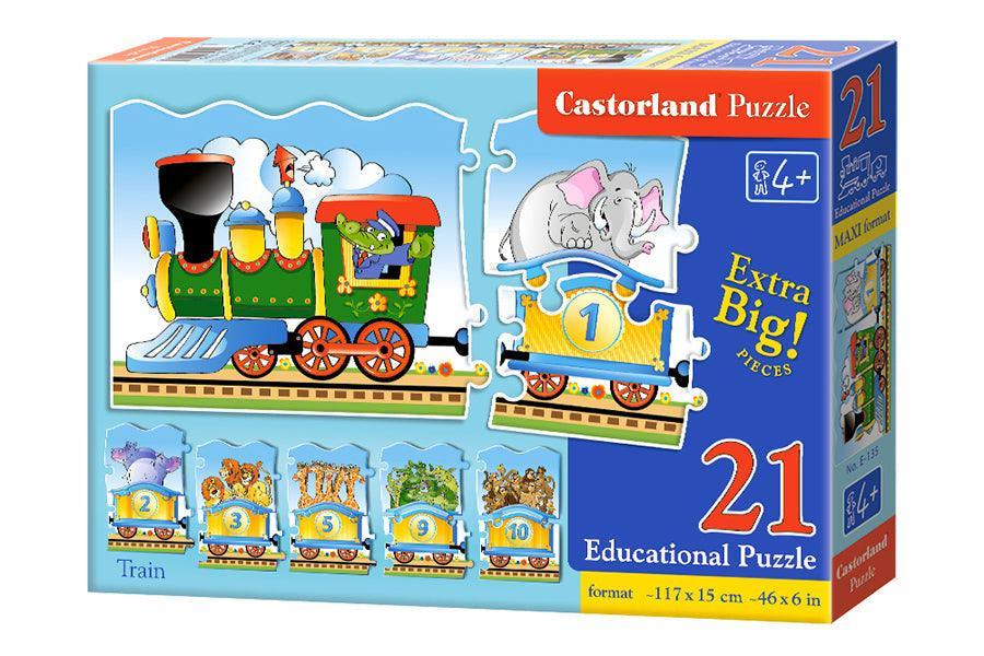 Castorland 21 Big Pieces Educational Jigsaw Puzzle - Train - TOYBOX Toy Shop