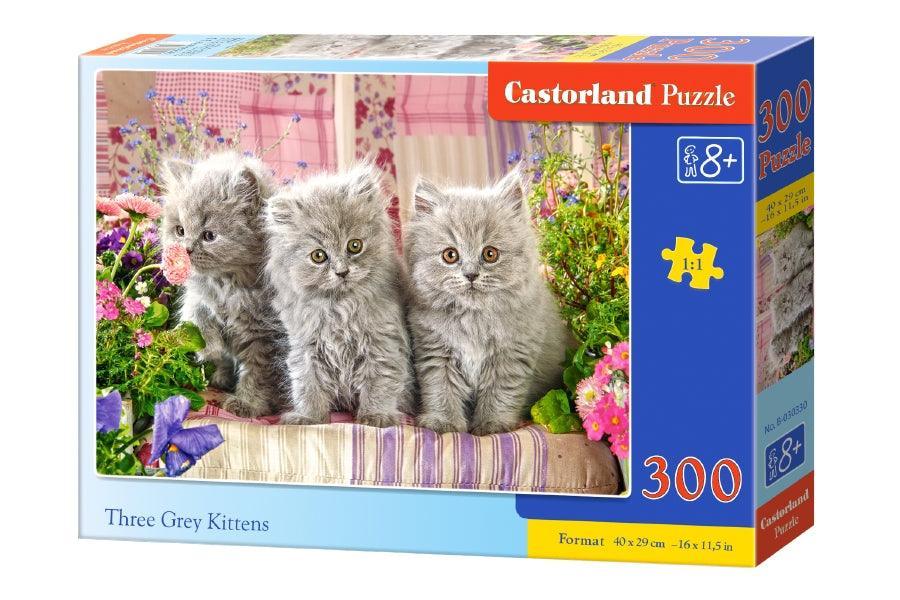 Castorland 300 Piece Jigsaw Puzzle - Three Grey Kittens - TOYBOX Toy Shop
