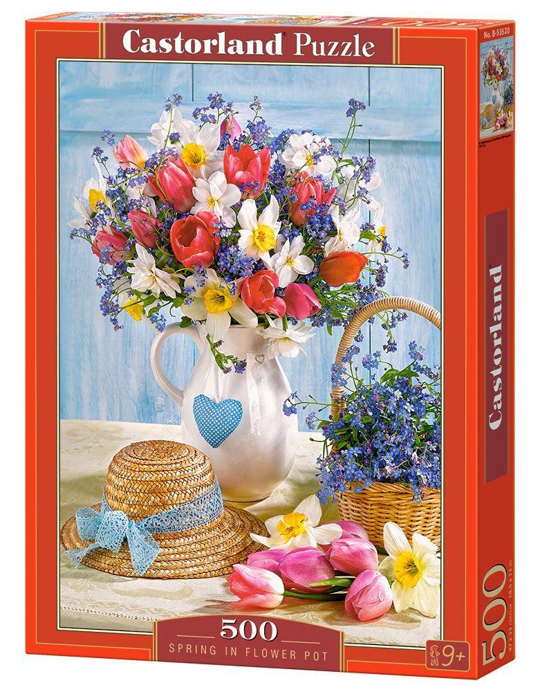 Castorland 500 Piece Jigsaw Puzzle - Spring in Flower Pot - TOYBOX Toy Shop