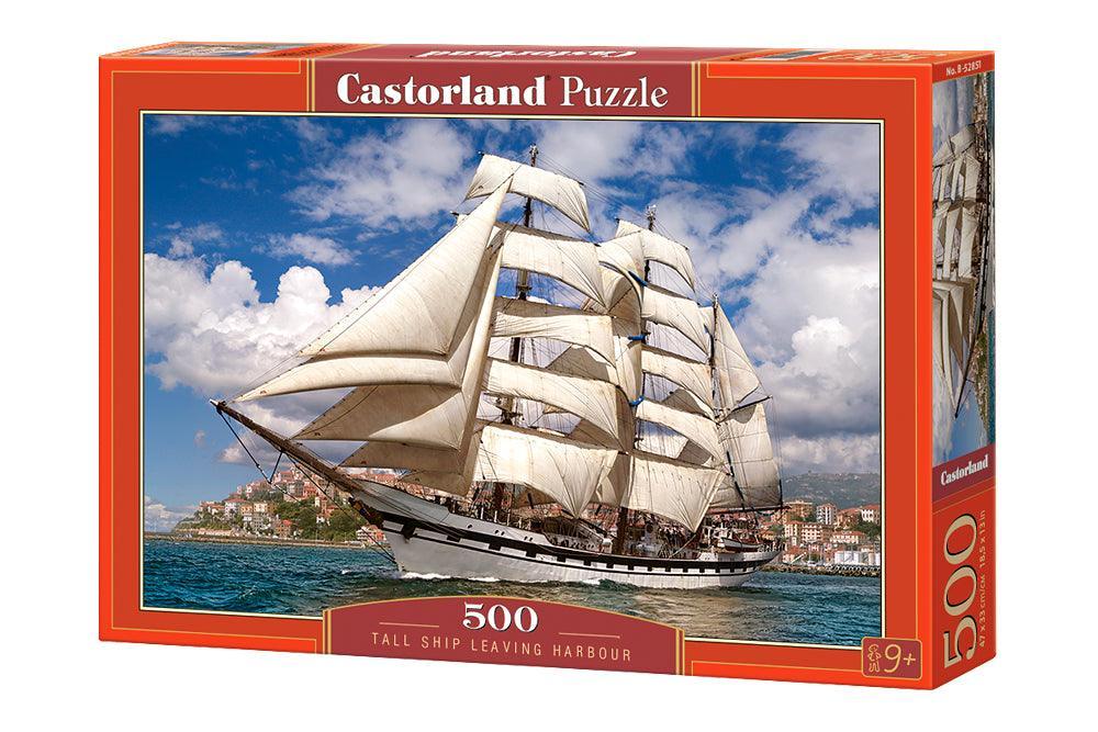 Castorland 500 Piece Jigsaw Puzzle - Tall Ship Leaving Harbour - TOYBOX Toy Shop