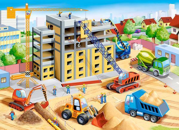 Castorland 70 Piece Jigsaw Puzzle - Big Construction Site - TOYBOX Toy Shop