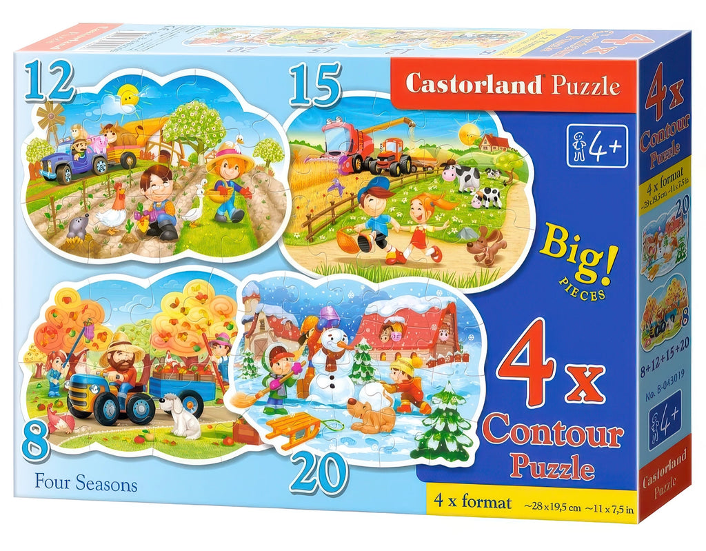 Castorland Puzzle 4 in 1 Four Seasons - TOYBOX Toy Shop