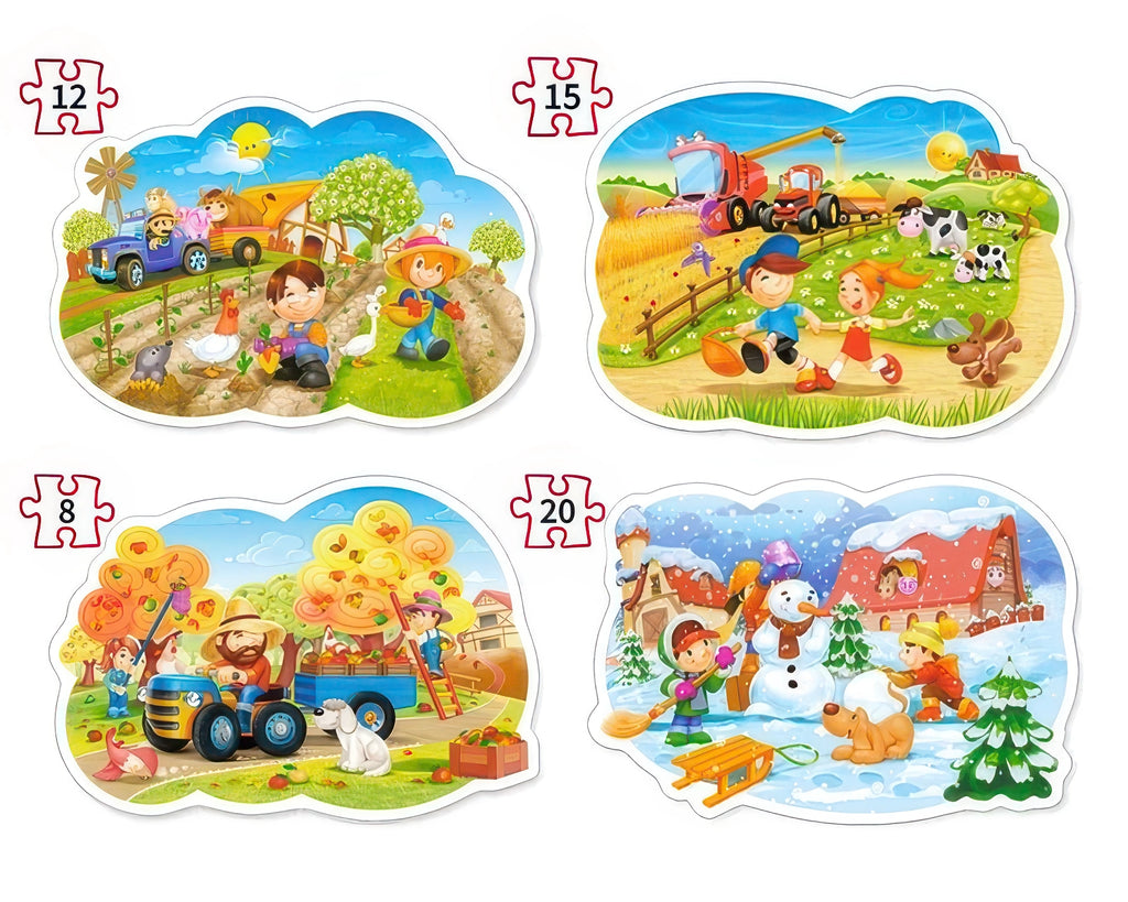 Castorland Puzzle 4 in 1 Four Seasons - TOYBOX Toy Shop