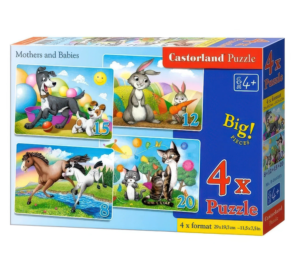 Castorland Puzzle 4 in 1 Mothers and Babies - TOYBOX Toy Shop