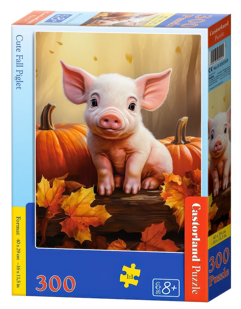 Castorland Puzzle Cute Fall Piglet (300 pcs) - TOYBOX Toy Shop