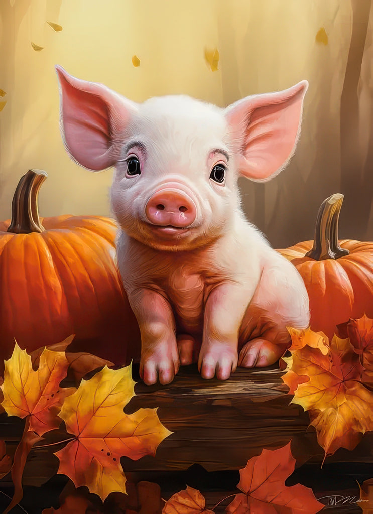 Castorland Puzzle Cute Fall Piglet (300 pcs) - TOYBOX Toy Shop