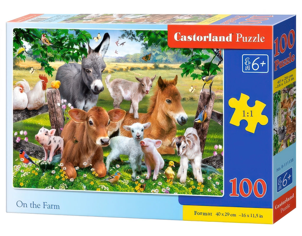 Castorland Puzzle On the Farm (100 pcs) - TOYBOX Toy Shop