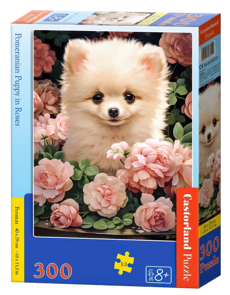 Castorland Puzzle Pomeranian Puppy in Roses (300 pcs) - TOYBOX Toy Shop