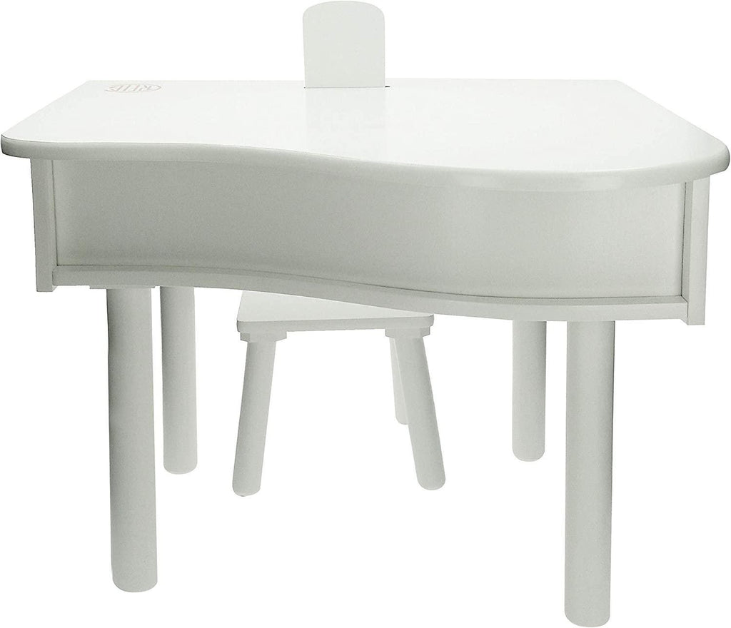 Reig Children's Electronic Wooden Grand Piano - White - TOYBOX Toy Shop