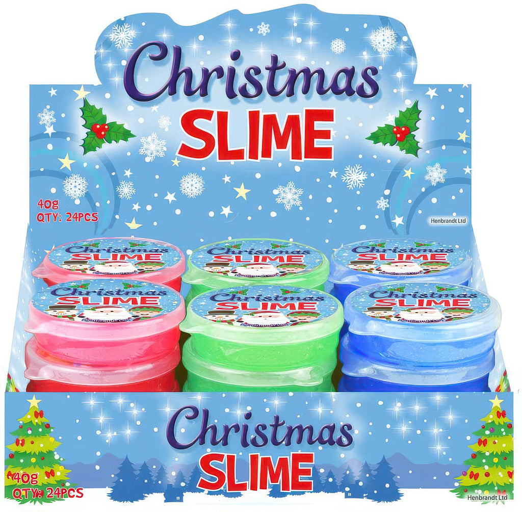 Christmas Slime Tubs 40g - Assorted Colours - TOYBOX Toy Shop