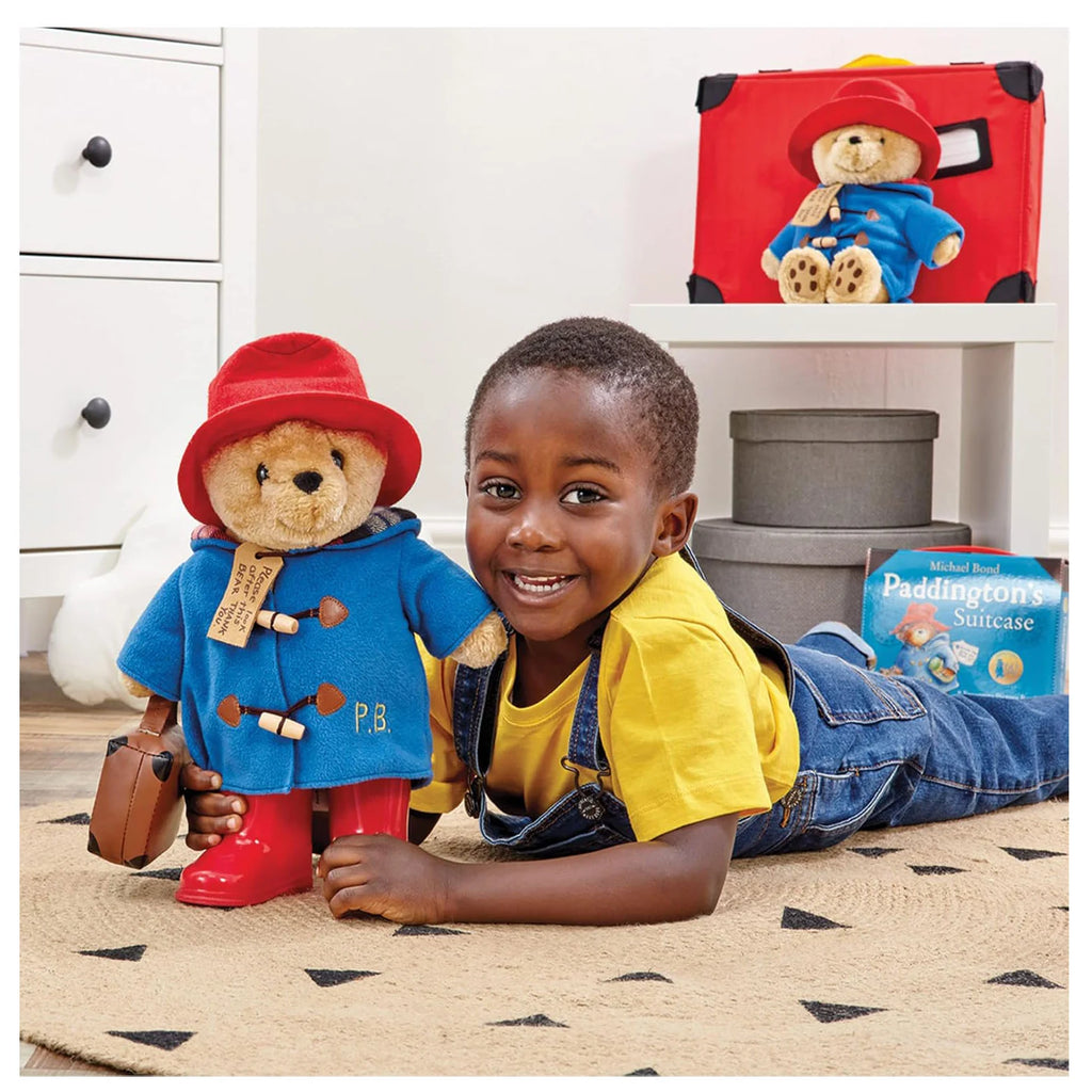 Paddington Bear with Boots and Case 34cm - TOYBOX Toy Shop