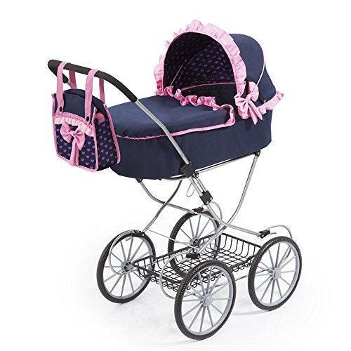 Classic Vintage Doll Stroller - Blue/Pink - TOYBOX Toy Shop