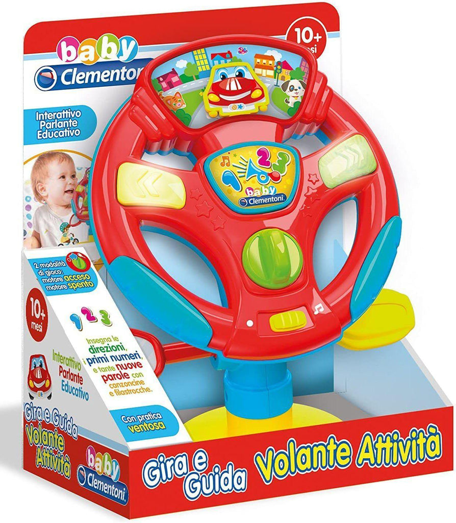 Clementoni Swivel and Steering Wheel Guide Steering Wheel Activity - TOYBOX Toy Shop