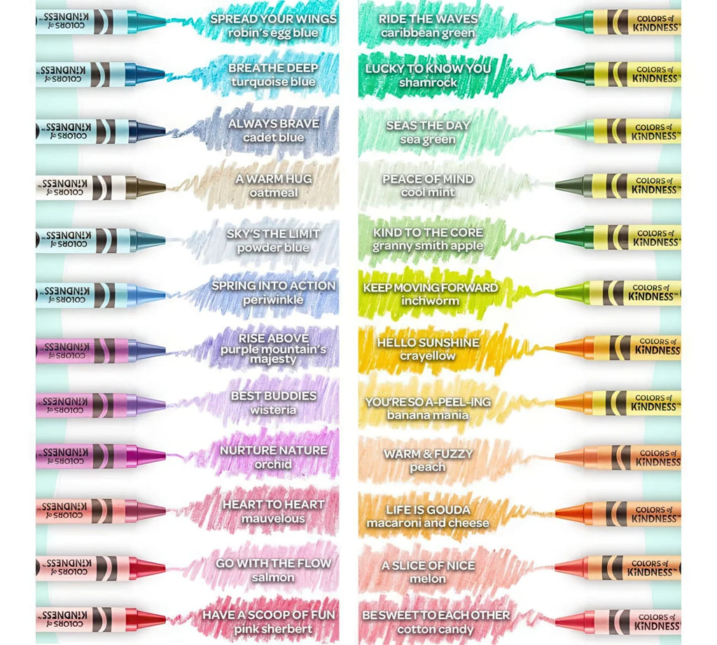 Colours of Kindness Crayons 24 Count - TOYBOX Toy Shop