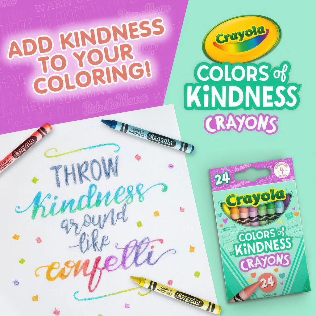 Colours of Kindness Crayons 24 Count - TOYBOX Toy Shop