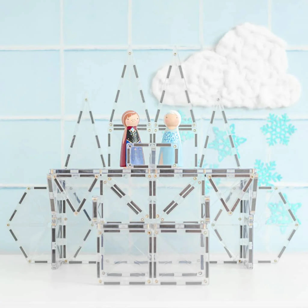 Connetix Magnetic Tiles Clear Starter Pack 34 pc - TOYBOX Toy Shop