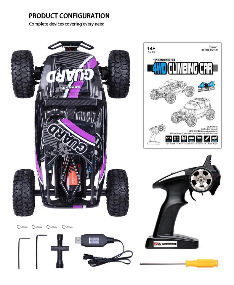 Conqueror 1:14 Scale 4x4 Climbing RC Remote Control Car - TOYBOX Toy Shop