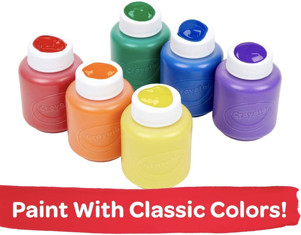 Crayola 6 Washable Kids Paint Set - TOYBOX Toy Shop