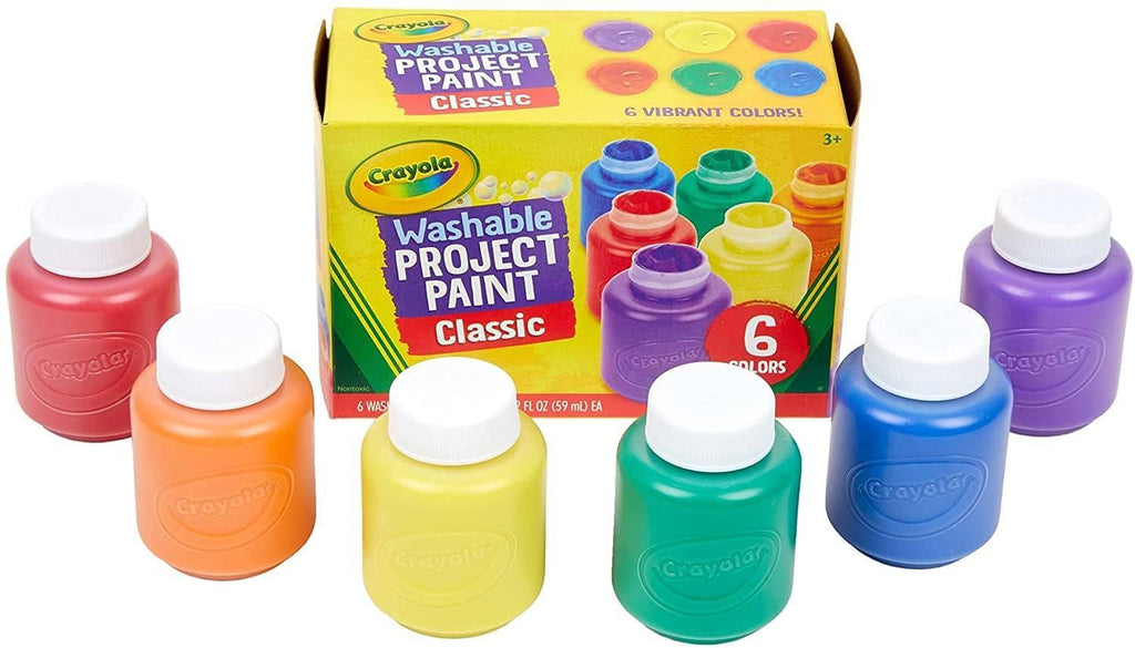 Crayola 6 Washable Kids Paint Set - TOYBOX Toy Shop