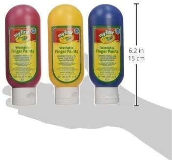 Crayola  Kids Washable Finger Paint, Pack of 3 - TOYBOX Toy Shop