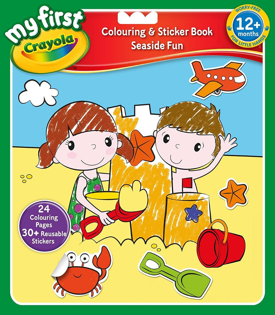 Crayola My First Crayola 10682 Sticker and Colour Book - TOYBOX Toy Shop