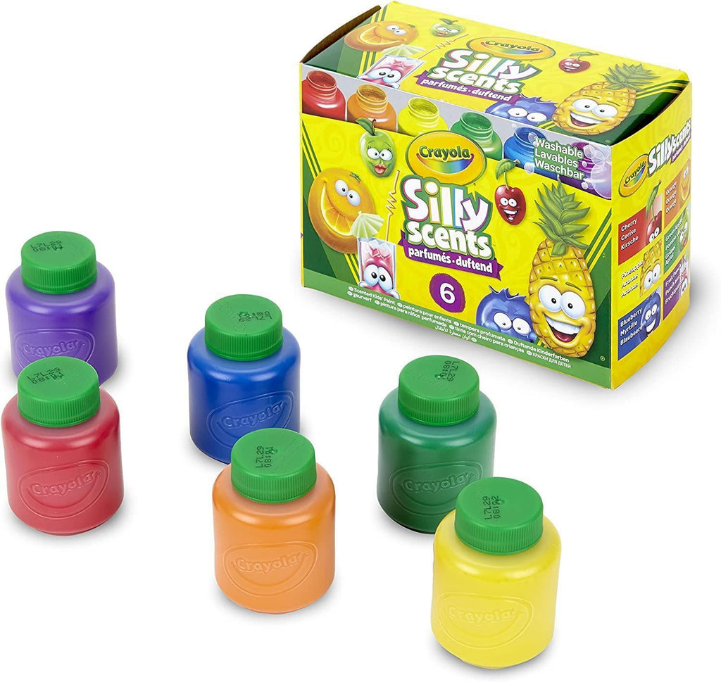 Crayola Silly Scents Washable Scented Kids Paint 6 Pack - TOYBOX Toy Shop