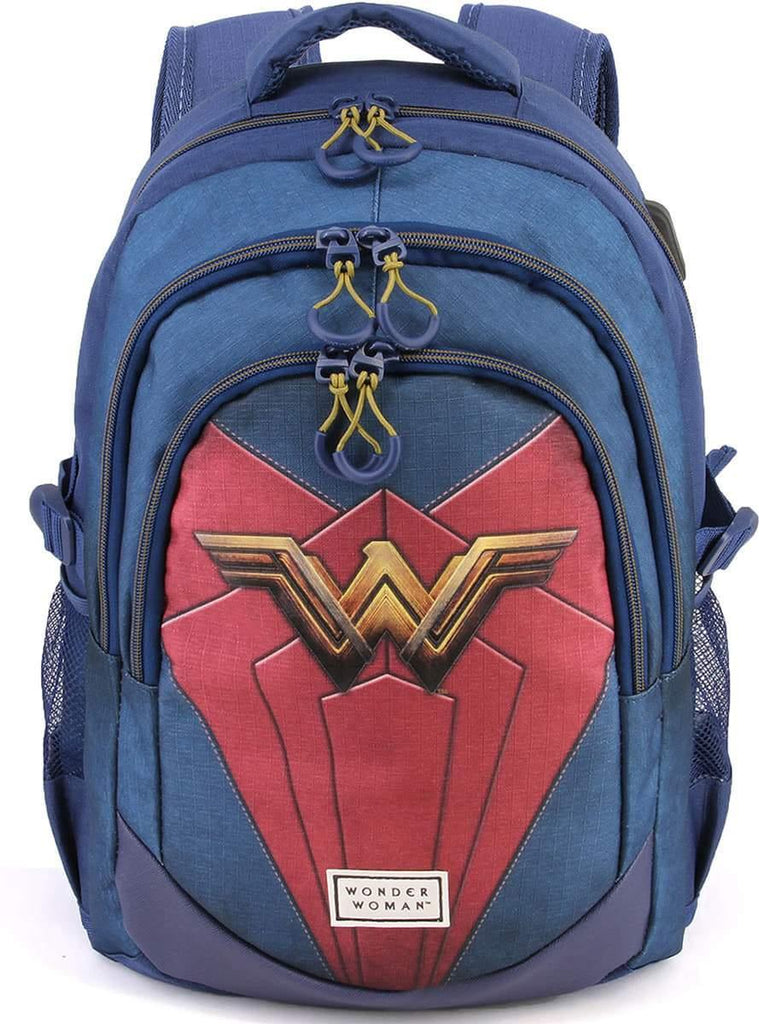 DC Comics Wonder Woman Backpack with USB Port 44cm - TOYBOX Toy Shop